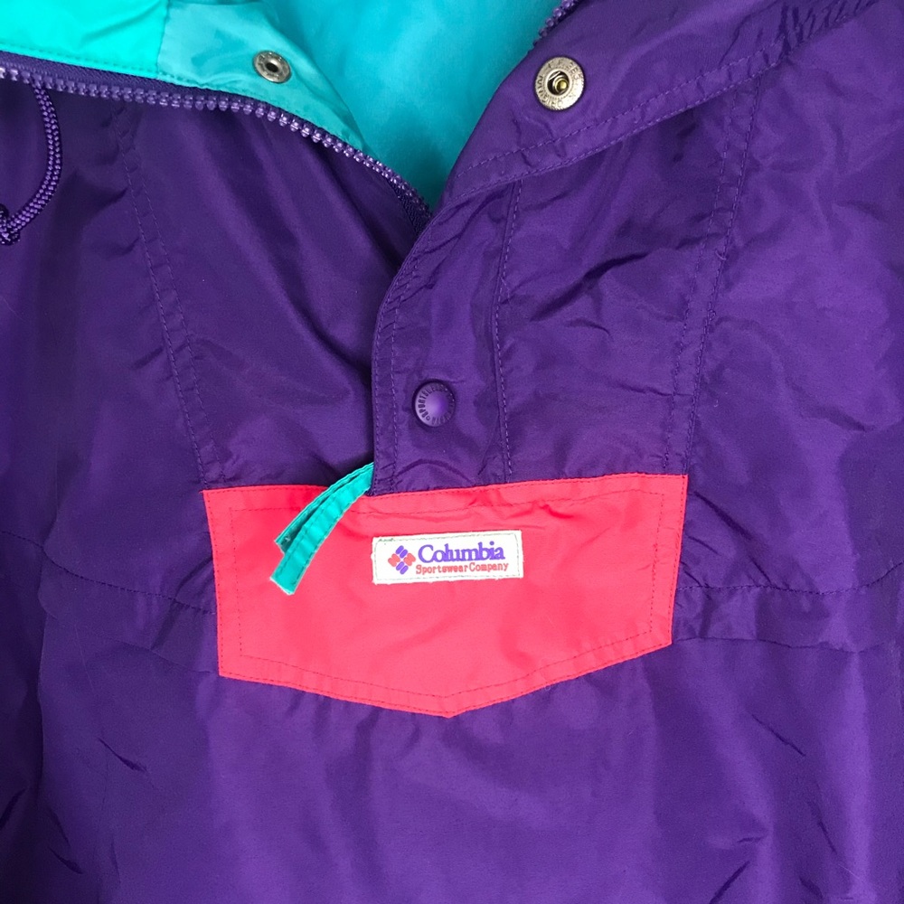 🔥Vintage Columbia Jacket Purple blue & pink - Picture 3 of 8